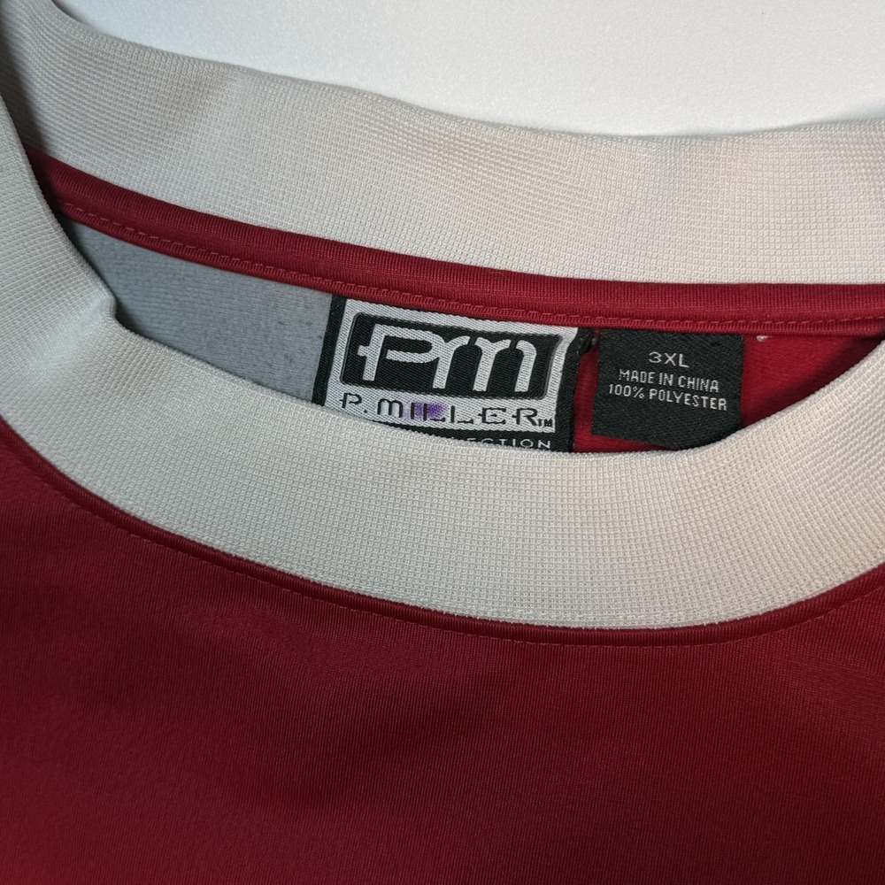 Vintage P. Miller Jersey Mens 3XL Red 6 Football 1989 Stitched Y2K Master P - Picture 5 of 7